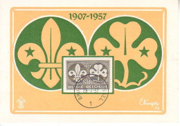 Carte Max 1022 Scouts - Baden Powell - 1951-1960