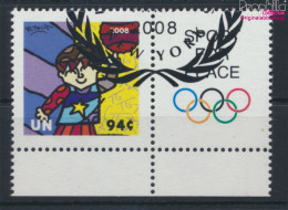 UNO - New York 1102Zf Mit Zierfeld (kompl.Ausg.) Gestempelt 2008 Olympische Sommerspiele (10063443 - Oblitérés
