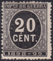 Spain 1898 Sc MR26 Espana Ed 239 War Tax MNH** Some Gum Bubbling - Impots De Guerre