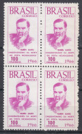 Brazil Brasil 1966 Mi#1116 Mint Never Hinged Pc. Of 4 - Unused Stamps