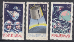 Romania 1965 Space Cosmos Mi#2427-2429 Mint Never Hinged/used - Neufs
