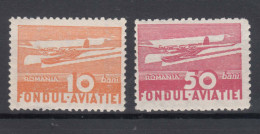 Romania 1936 Airmail Postage Due Mi#23,25 Mint Never Hinged - Nuevos