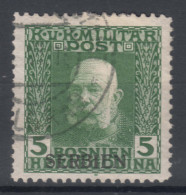 Austria Occupation Of Serbia In WWI Serbien Overprint 1914/1916 Mi#4 Used - Gebraucht