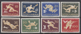 Yugoslavia Republic 1956 Sport Olympic Games Melbourn Mi#804-811 Mint Never Hinged - Nuevos