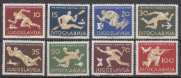 Yugoslavia Republic 1956 Sport Olympic Games Melbourn Mi#804-811 Mint Never Hinged - Ungebraucht