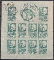 Brazil Brasil 1938 BRAPEX Mi#Block 1 Mint Never Hinged With Nice Postmarks - Unused Stamps