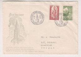 Finlande - Lettre De 1955 - Oblit Turku - Bateaux - Religieux - Christianisme - - Covers & Documents