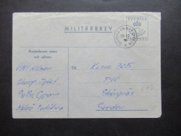 1966 Schweden Militärpost Militärbrev Stempel Svenska FN Bat Cypern / Schwedisches Militär Auf Zypern - Militärmarken