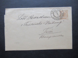 Österreich 1895 Ganzsache / Streifband Mit Stempel Laibach Ljubljana Nach Trier Gesendet - Andere & Zonder Classificatie