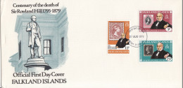 FDC FALKLAND ISLANDS 288-290 - Rowland Hill