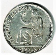 ESPAGNE / REPUBLICA / 1933 / UNA PESETA / ARGENT - 1 Peseta