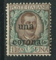 DALMAZIA 1919  1 C. SU 1 L SASSONE 1 CORONA ** MNH - Dalmatia