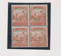 HUNGARY 1919 SZEGED SZEGEDIN Locals Mi 6 Bloc Of 4 MNH - Ortsausgaben