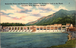Oregon Columbia River Highway Bonneville Power And Navigation Dam 1951 - Altri & Non Classificati