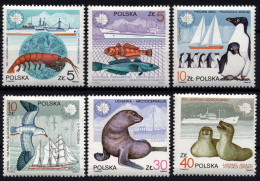 Poland 1987 MiNr. 3076 - 3081 Polen South Pole, Antarctic Wildlife, Transport, Ships 6v MNH**  3.00 € - Faune Antarctique