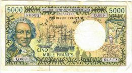 French Polynesia 5000 Francs 2002-2003 F (sig 8) - Frans Pacific Gebieden (1992-...)