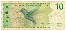 Netherlands Antilles 10 Guilders (Gulden) 1986 F [4] - Antillas Neerlandesas (...-1986)