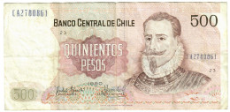 Chile 500 Pesos 1990 VF - Cile