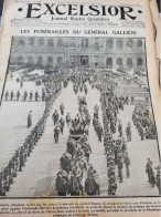 EXCELSIOR 6-16/ FUNERAILLES GALLIENI/POILU MODE ABEL TRUCHET / - General Issues