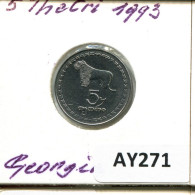 5 TETRI 1993 GEORGIA Coin #AY271.U - Georgia