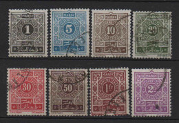 Maroc - 1917 - Timbres Taxe -  N° 27 à 34 - Oblit - Used - Postage Due