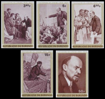 432/436**ND/OG - Centenaire De Lénine / Honderdjarig Bestaan ​​van Lenin / Lenins Hundertjähriges Bestehen - BURUNDI - Nuevos