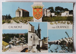 CAUMONT Sur DURANCE  84  Multivues Souvenir Avec 5 Photos Et Blason - Caumont Sur Durance