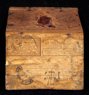 YONNE - Boîte D'envoi Postal En Bois Format 8,4 X 6,6 X 4,2 Cm , 65 G - Brienon-sur -Armançon - 1902 - JD-B3 - Cartas & Documentos