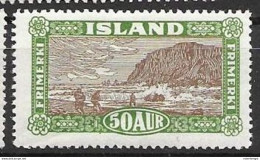 1925 Iceland Mint Low Hinge Trace (200 Euros) - Unused Stamps