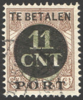 Nederland 1924 Postpakket-verrekenzegel 1A Gestempeld/used Tanding/Perforation 12 1/2 - Other & Unclassified