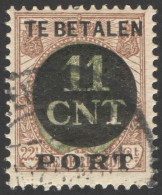 Nederland 1924 Postpakket-verrekenzegel 1A Gestempeld/used Tanding/Perforation 12 1/2 - Other & Unclassified