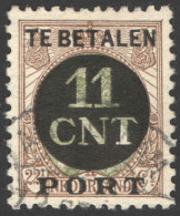 Nederland 1924 Postpakket-verrekenzegel 1B Gestempeld/used Tanding/Perforation 11 1/2 X 11 Plaatfout PM13 - Otros & Sin Clasificación
