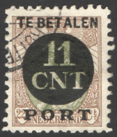 Nederland 1924 Postpakket-verrekenzegel 1B Gestempeld/used Tanding/Perforation 11 1/2 X 11 - Other & Unclassified