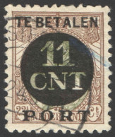 Nederland 1924 Postpakket-verrekenzegel 1B Gestempeld/used Tanding/Perforation 11 1/2 X 11 Plaatfout PM13 - Autres & Non Classés