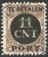 Nederland 1924 Postpakket-verrekenzegel 1B Gestempeld/used Tanding/Perforation 11 1/2 X 11 Plaatfout PM13 - Sonstige & Ohne Zuordnung