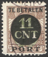 Nederland 1924 Postpakket-verrekenzegel 1B Gestempeld/used Tanding/Perforation 11 1/2 X 11 - Otros & Sin Clasificación