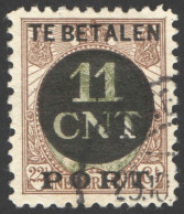 Nederland 1924 Postpakket-verrekenzegel 1C Gestempeld/used Tanding/Perforation 11 1/2 - Other & Unclassified