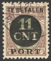 Nederland 1924 Postpakket-verrekenzegel 1C Gestempeld/used Tanding/Perforation 11 1/2 - Sonstige & Ohne Zuordnung