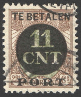 Nederland 1924 Postpakket-verrekenzegel 1C Gestempeld/used Tanding/Perforation 11 1/2 - Otros & Sin Clasificación