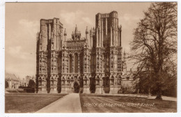WELLS CATHEDRAL, West Front. - Frith 1055 B - Wells