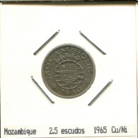 2$50 ESCUDOS 1965 MOZAMBIQUE Moneda #AS413.E - Mozambique