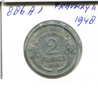 2 FRANCS 1948 FRANKREICH FRANCE Französisch Münze #AN356.D - 2 Francs