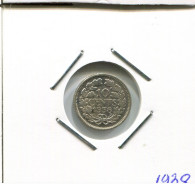 10 CENTS 1938 NIEDERLANDE NETHERLANDS SILBER Münze #AR717.D - 10 Cent