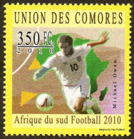 COMORES  - 1v - MNH - Michael Owen - Football England - Fußball Calcio - Manchester United - Liverpool - Real Madrid - 2010 – Zuid-Afrika