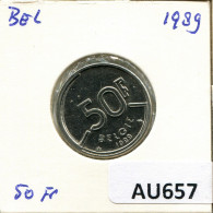 50 FRANCS 1989 DUTCH Text BELGIUM Coin #AU657.U - 50 Frank