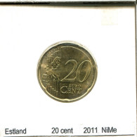 20 CENTS 2011 ESTONIA Coin #AS688.U - Estland