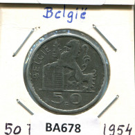 50 FRANCS 1954 DUTCH Text BELGIEN BELGIUM Münze SILBER #BA678.D - 50 Frank