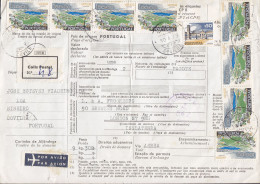 Portugal POR AVIAO PAR AVION Label Freight Bill Bulletin D'Expedition SLAZARO Covilha 1979 LONDON England (2 Scans) - Covers & Documents