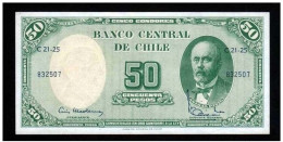 *  CHILI  50 PESOS 1960  * - Cile