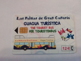 Spain - CP-253 Tourist Bus Guagua Turistica - Commemorative Advertisment